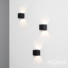 Mini_C kinkiet chromowy/czarny 6W LED 4000K 677 lm >90° CRI>90